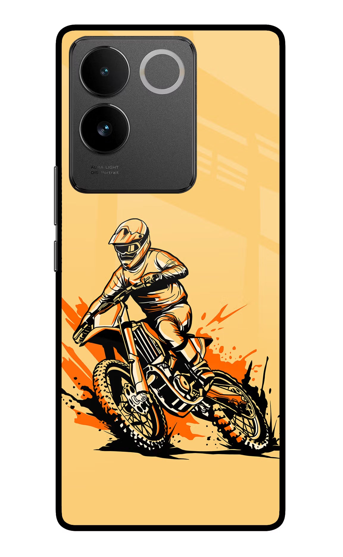 Off-Road Fury Vivo T2 Pro 5G Glass Case Back Cover by Casekaro