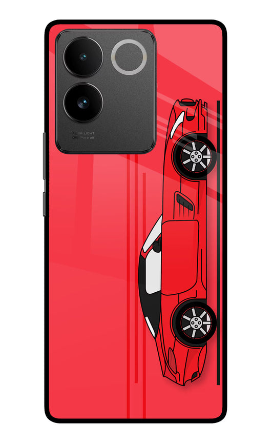 Red Velocity Vivo T2 Pro 5G Glass Case