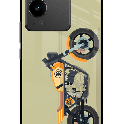 Vertical Speedster Vivo T2 Pro 5G Glass Case