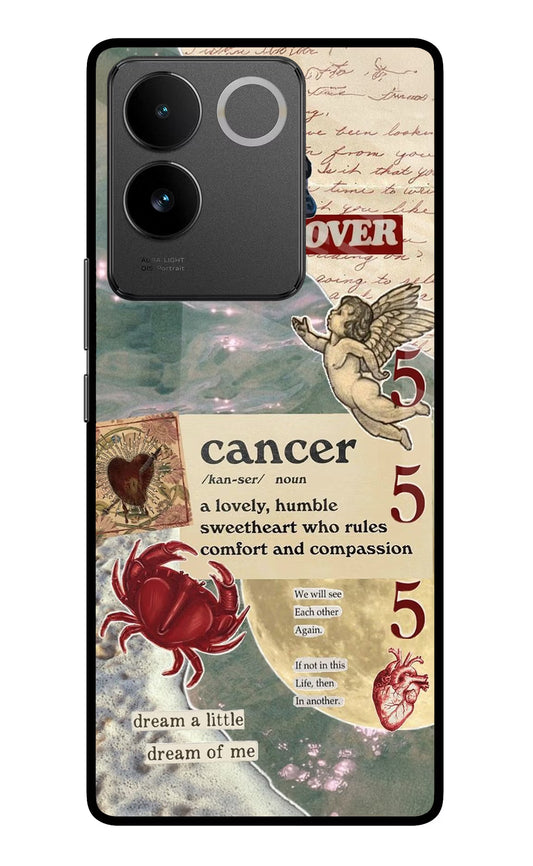 Cancer Zodiac Vivo T2 Pro 5G Glass Case