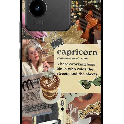 Capricorn Zodiac Vivo T2 Pro 5G Glass Case
