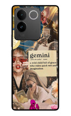 Gemini Zodiac Vivo T2 Pro 5G Glass Case
