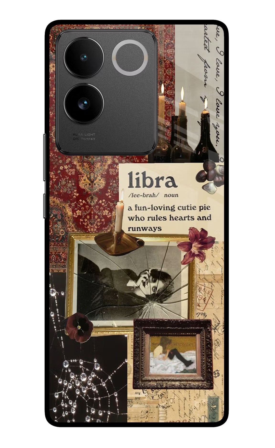 Libra Zodiac Vivo T2 Pro 5G Glass Case Back Cover by Casekaro