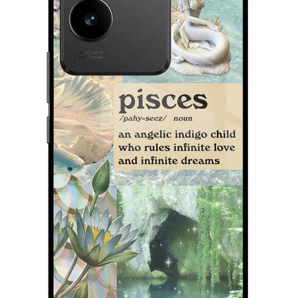 Pisces Zodiac Vivo T2 Pro 5G Glass Case