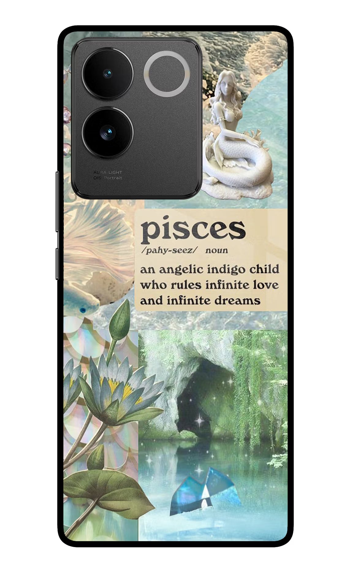 Pisces Zodiac Vivo T2 Pro 5G Glass Case