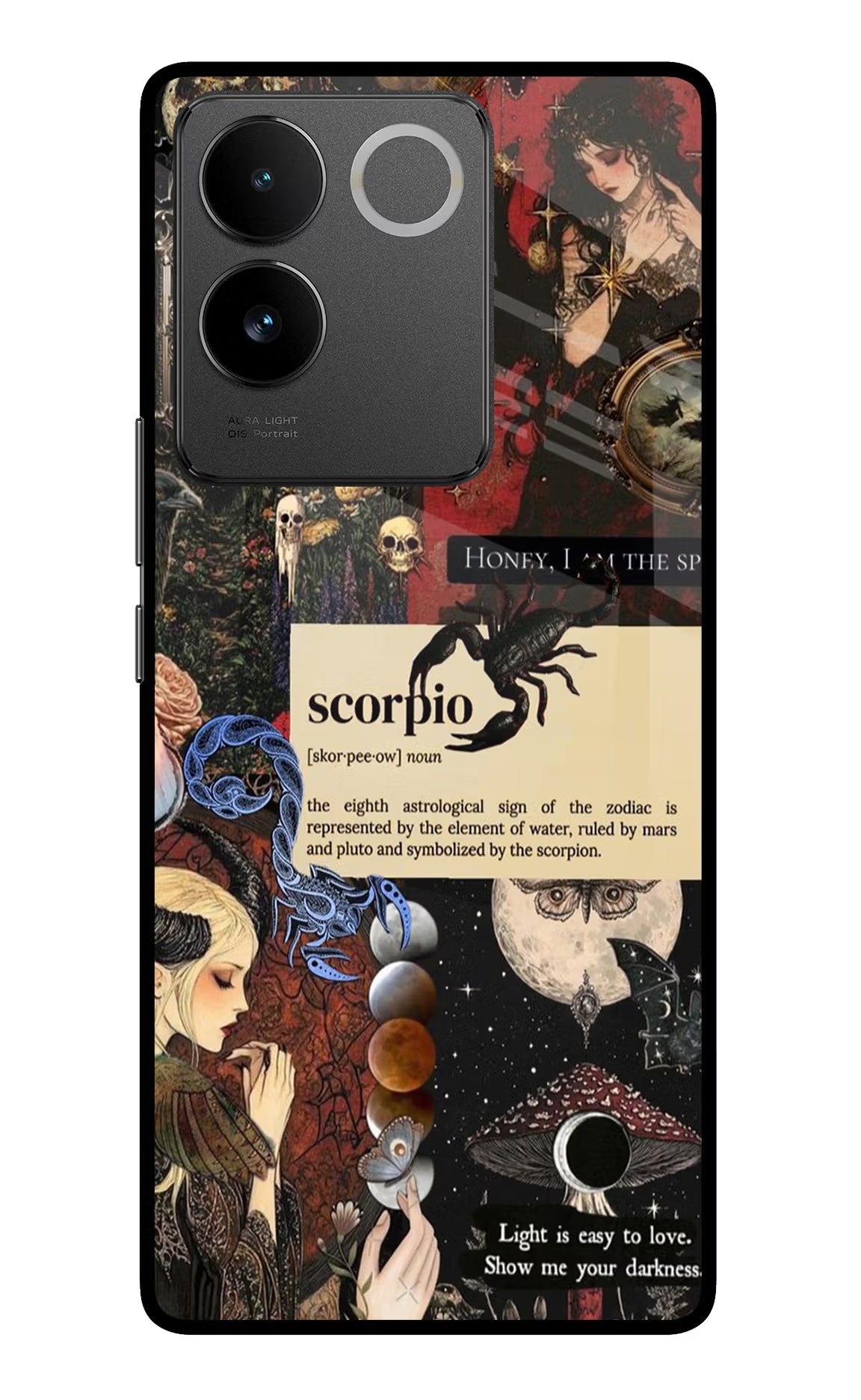Scorpio Zodiac Vivo T2 Pro 5G Glass Case Back Cover by Casekaro