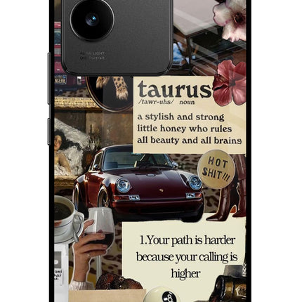 Taurus Zodiac Vivo T2 Pro 5G Glass Case