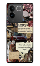 Taurus Zodiac Vivo T2 Pro 5G Glass Case