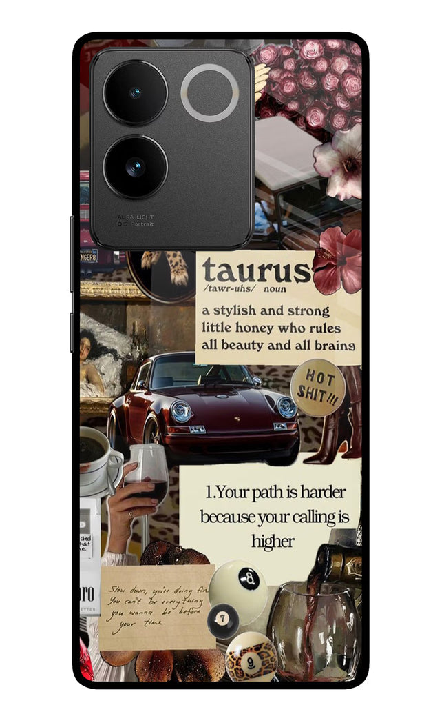 Taurus Zodiac Vivo T2 Pro 5G Glass Case