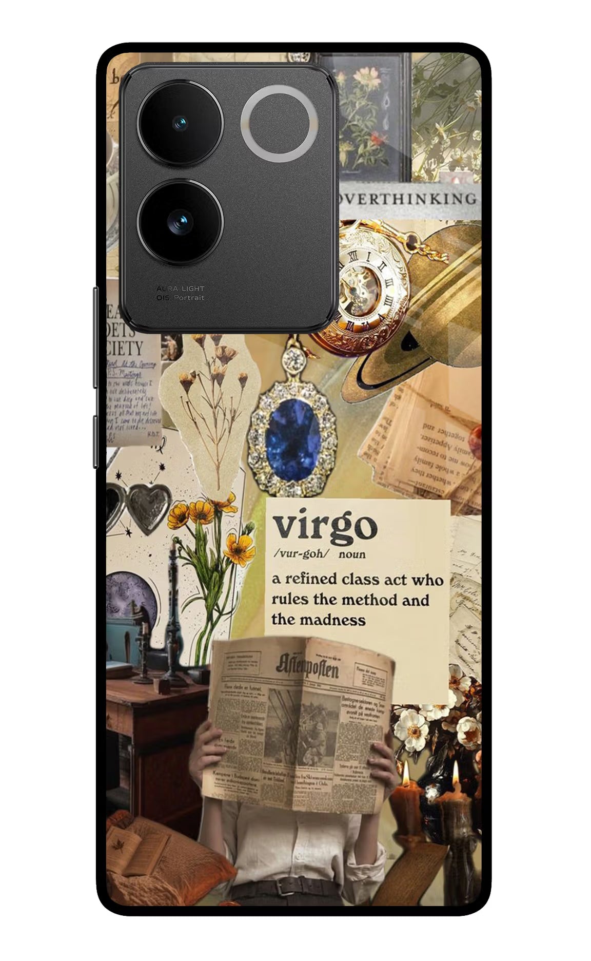 Virgo Zodiac Vivo T2 Pro 5G Glass Case Back Cover by Casekaro