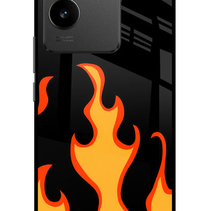Fired Up – Black Vivo T2 Pro 5G Glass Case
