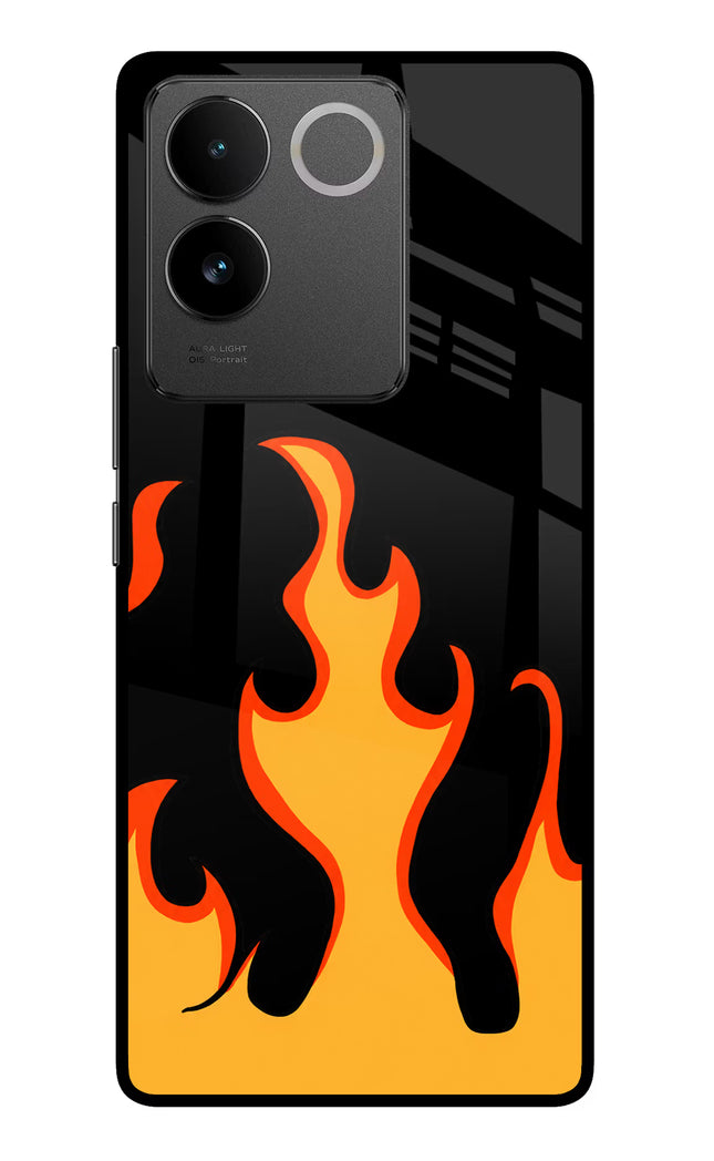 Fired Up – Black Vivo T2 Pro 5G Glass Case