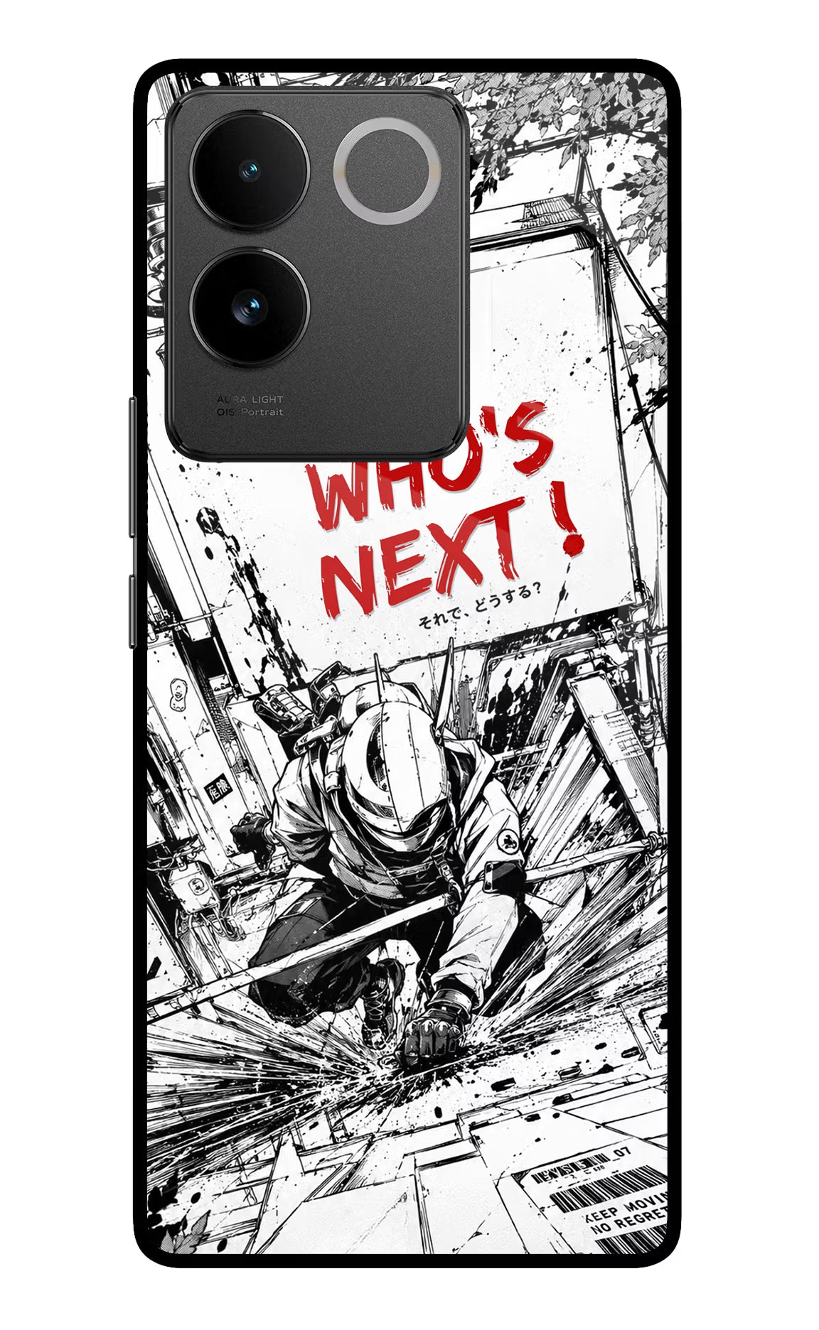 Who's Next Vivo T2 Pro 5G Glass Case Back Cover by Casekaro