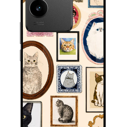 Mirror Cats Vivo T2 Pro 5G Glass Case