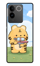 Tiger Treat Vivo T2 Pro 5G Glass Case