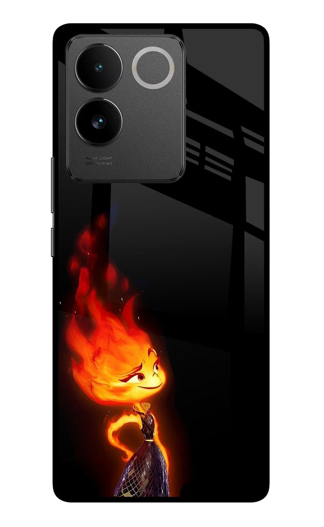 Ember Flame Vivo T2 Pro 5G Glass Case