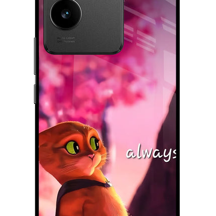 Always Cat Vivo T2 Pro 5G Glass Case