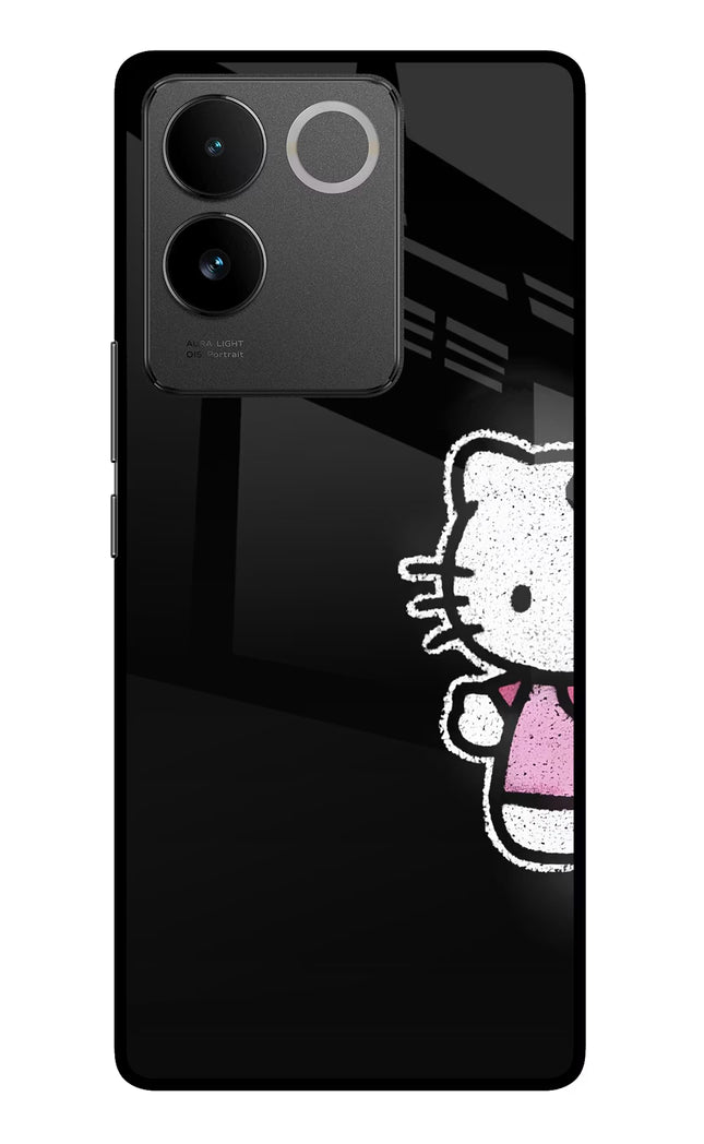 Kitty Charm Vivo T2 Pro 5G Glass Case