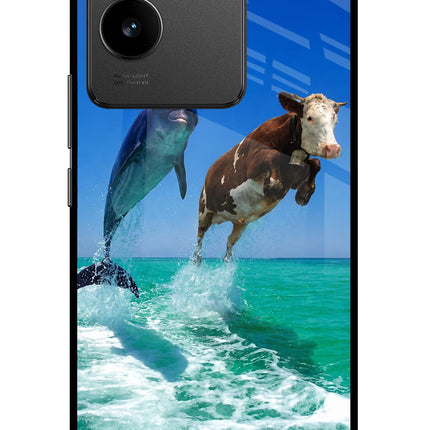 Dolphin vs Cow Vivo T2 Pro 5G Glass Case