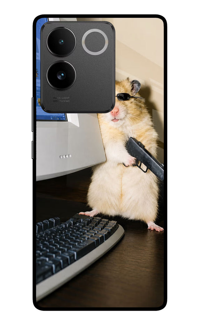 Hacker Hamster Vivo T2 Pro 5G Glass Case