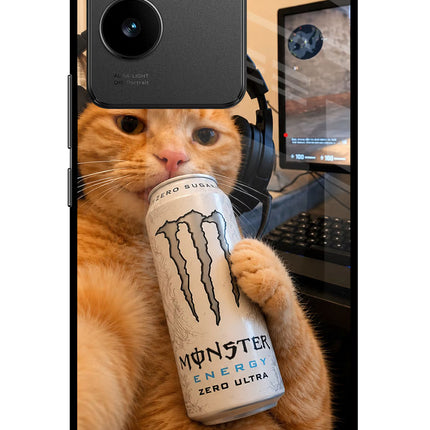 Gamer Cat Energy Vivo T2 Pro 5G Glass Case