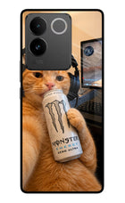 Gamer Cat Energy Vivo T2 Pro 5G Glass Case