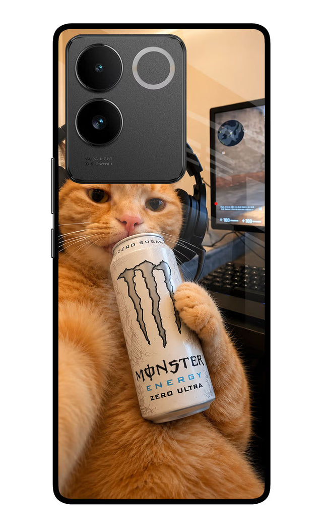Gamer Cat Energy Vivo T2 Pro 5G Glass Case