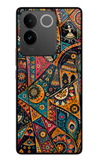 Folk Print Vivo T2 Pro 5G Glass Case