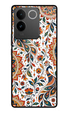 White Mayura Vivo T2 Pro 5G Glass Case