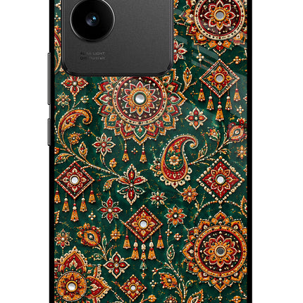 Green Pataka Vivo T2 Pro 5G Glass Case