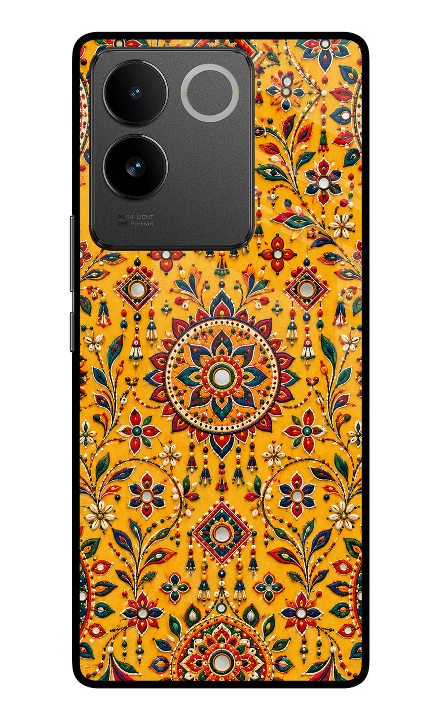 Sunlit Aura Vivo T2 Pro 5G Back Cover, Glass case
