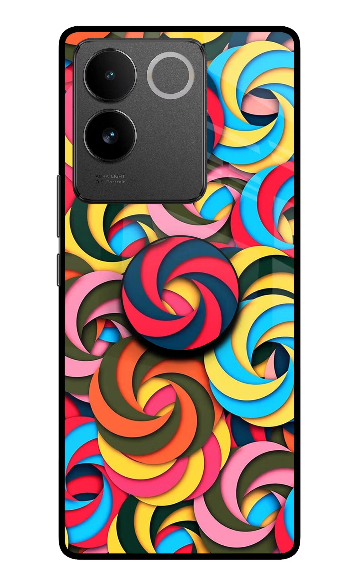 Spiral Pattern Vivo T2 Pro 5G Pop Case by Casekaro