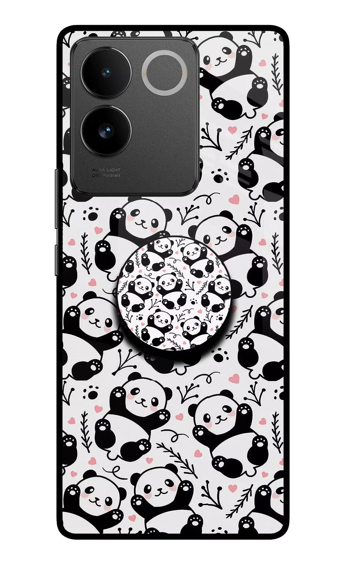 Cute Panda Vivo T2 Pro 5G Pop Case by Casekaro