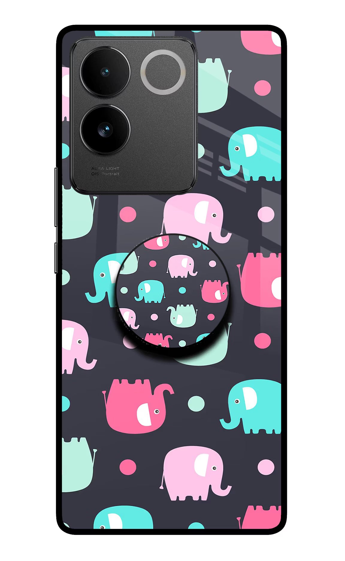 Baby Elephants Vivo T2 Pro 5G Pop Case by Casekaro