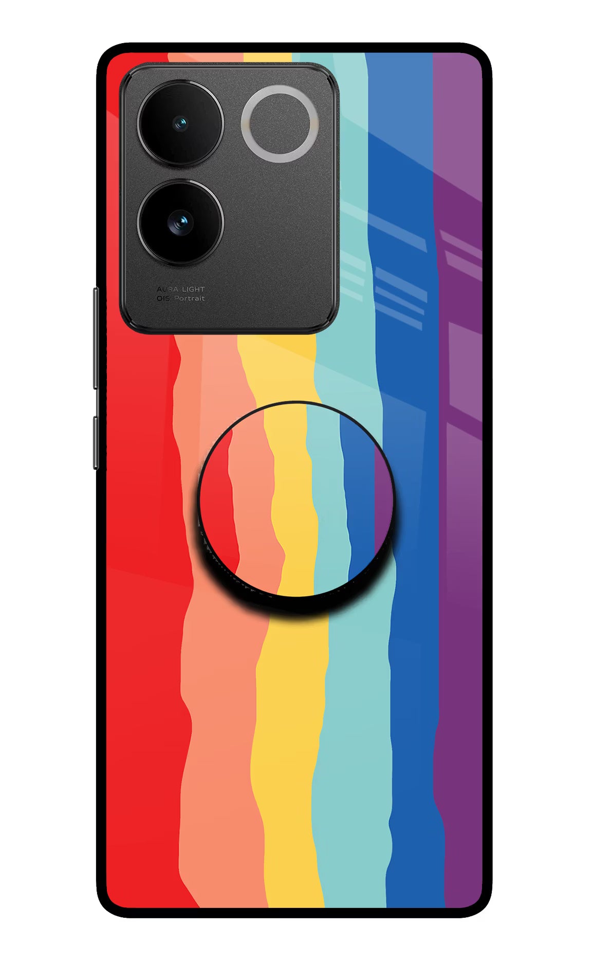 Rainbow Vivo T2 Pro 5G Pop Case by Casekaro