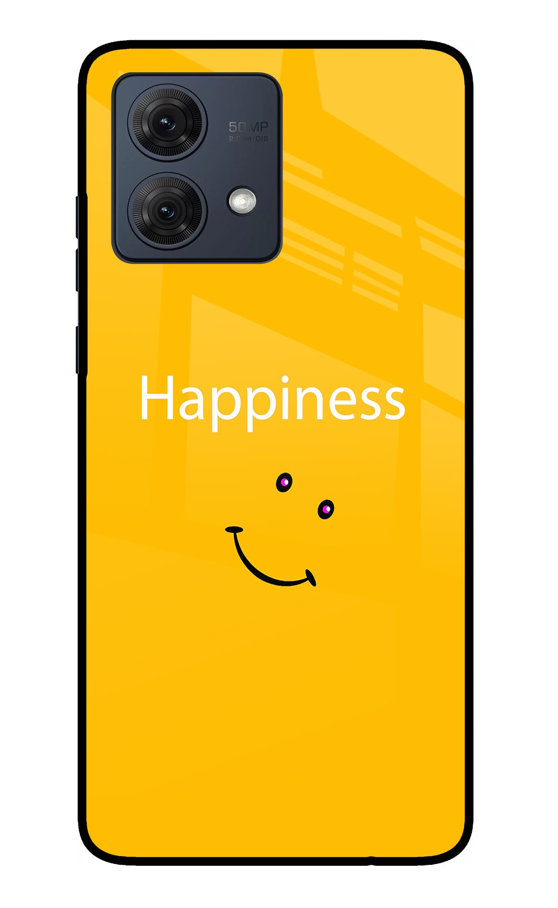 Happiness With Smiley Moto G54 5G Glass Case