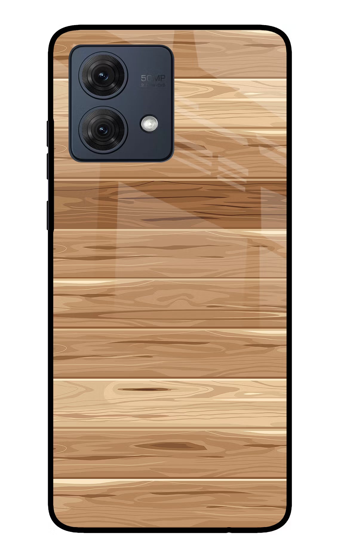 Wooden Vector Moto G54 5G Glass Case Back Cover by Casekaro