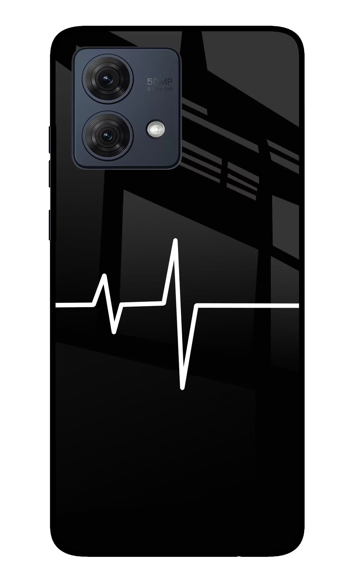 Heart Beats Moto G54 5G Glass Case Back Cover by Casekaro