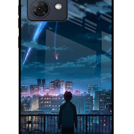 Anime Moto G54 5G Glass Case Back Cover by Casekaro