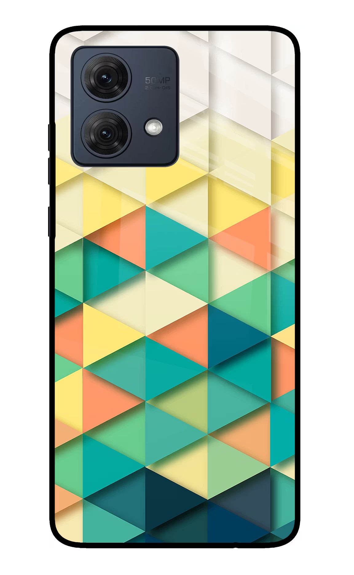 Abstract Moto G54 5G Glass Case Back Cover by Casekaro