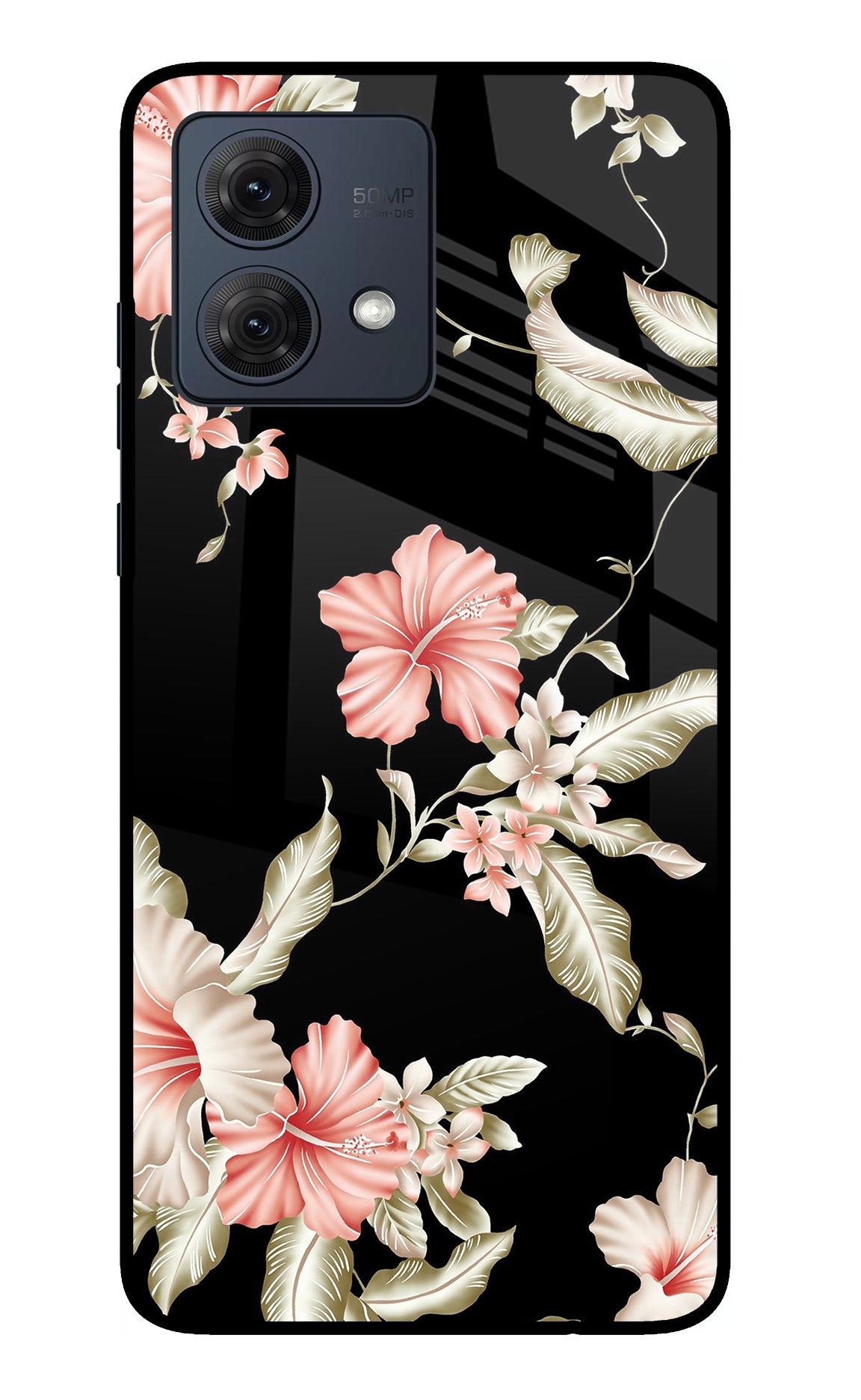 Flowers Moto G54 5G Glass Case