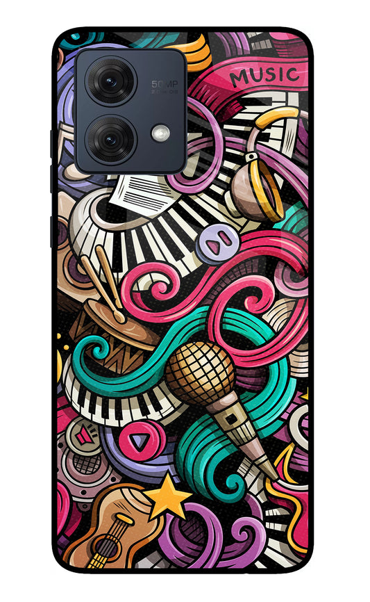 Music Abstract Moto G54 5G Glass Case