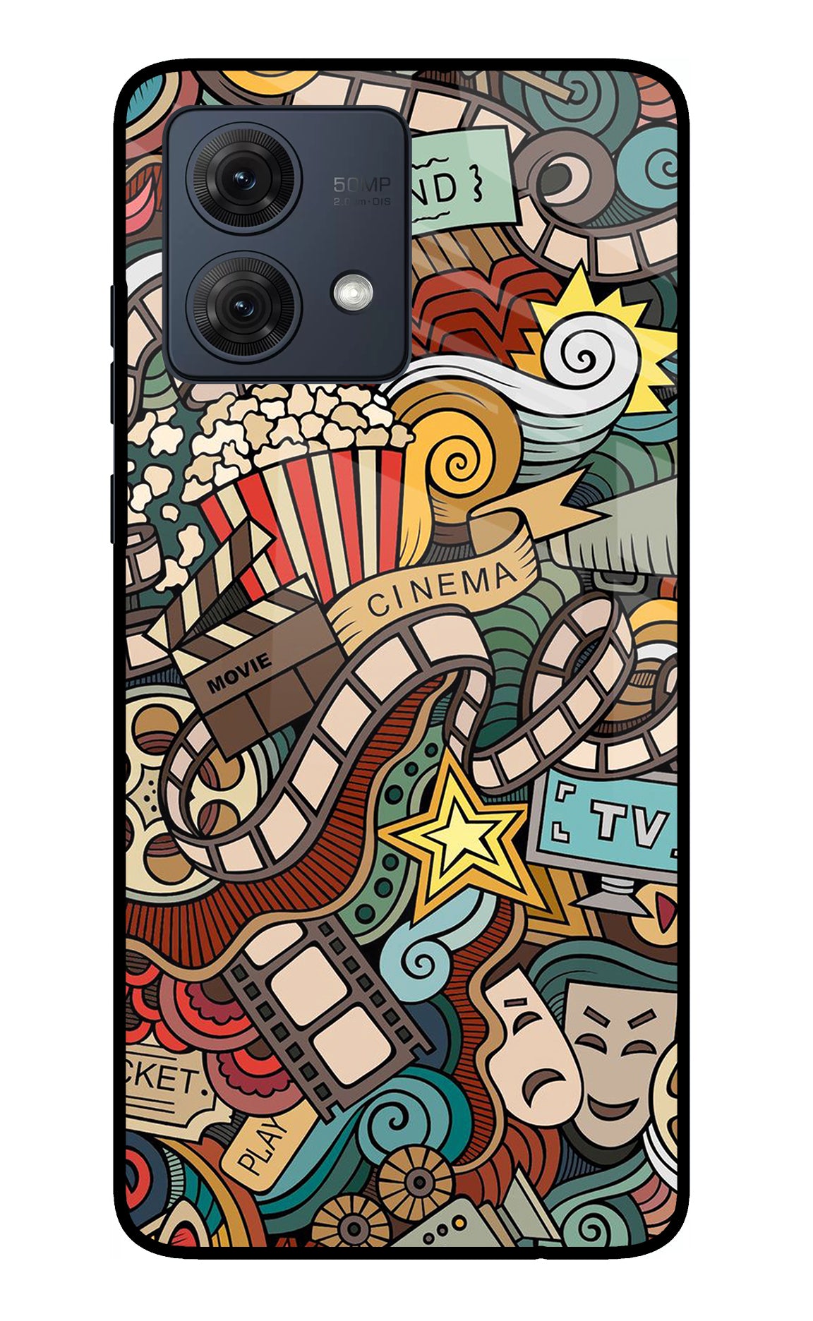 Cinema Abstract Moto G54 5G Glass Case