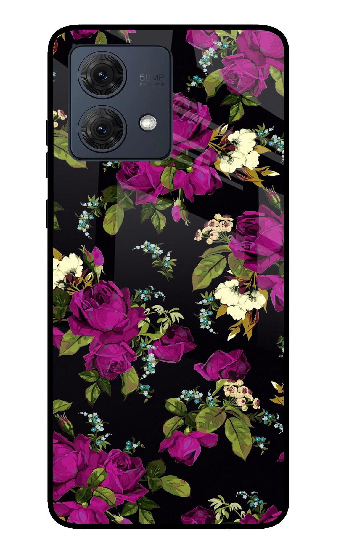 Flowers Moto G54 5G Glass Case