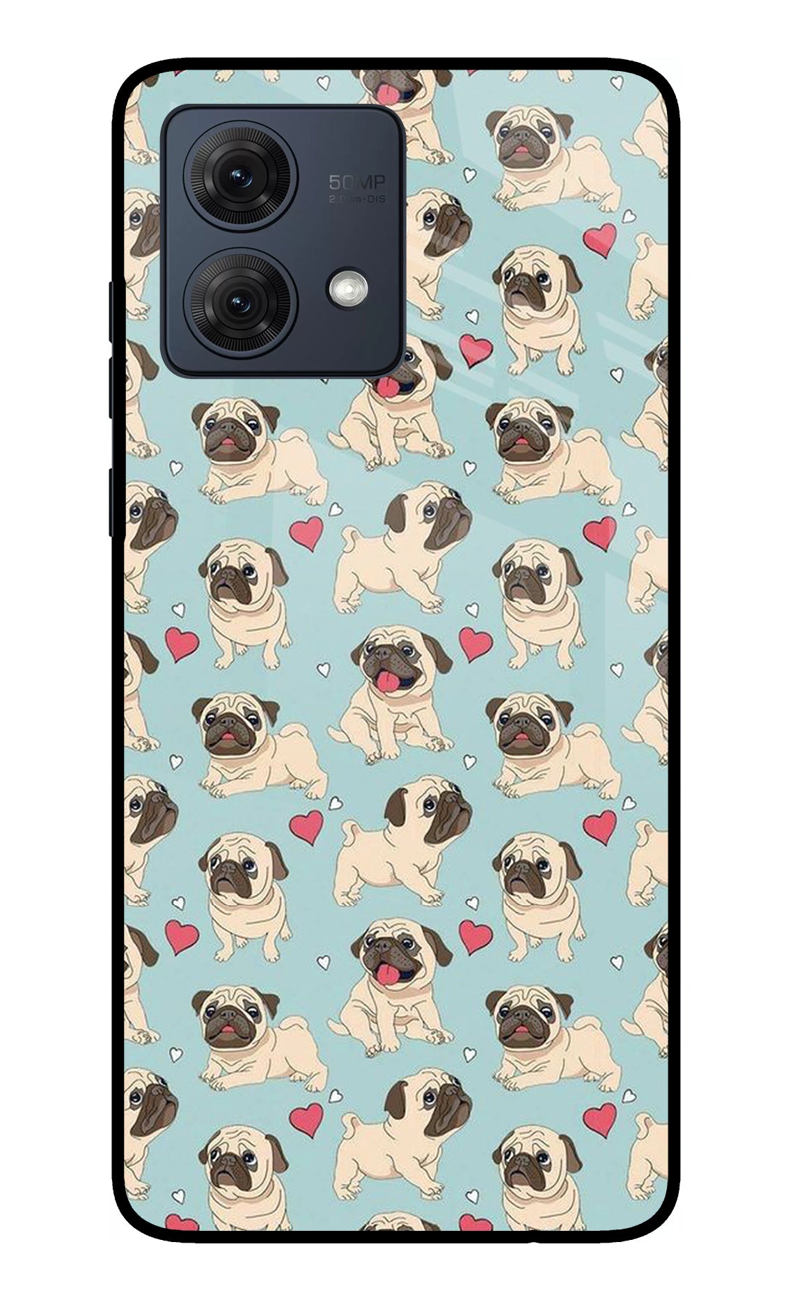 Pug Dog Moto G54 5G Glass Case