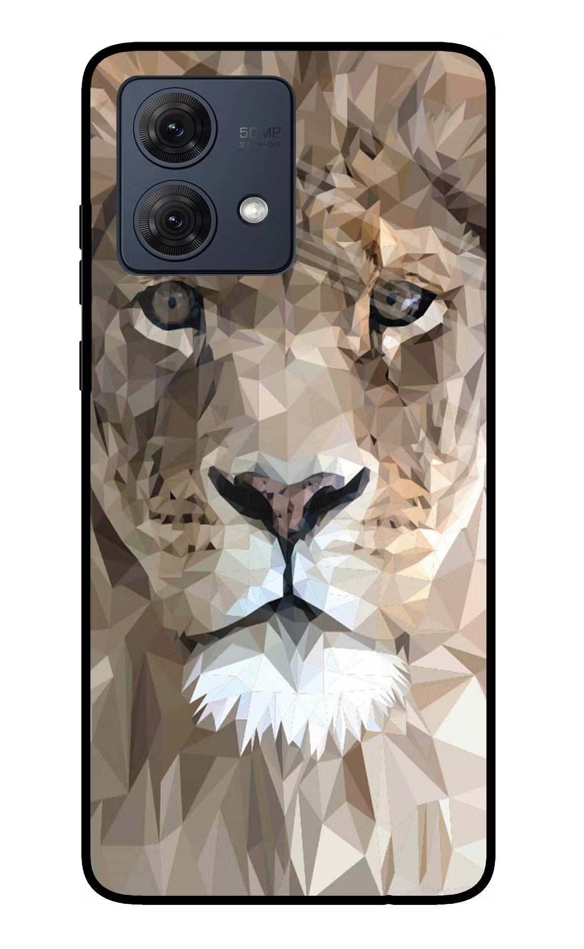 Lion Art Moto G54 5G Glass Case Back Cover by Casekaro