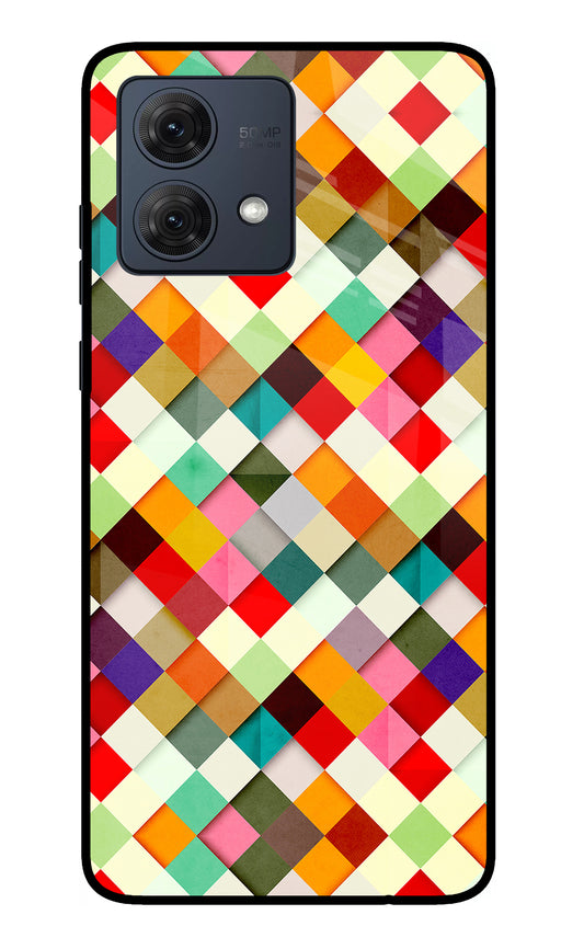 Geometric Abstract Colorful Moto G54 5G Glass Case