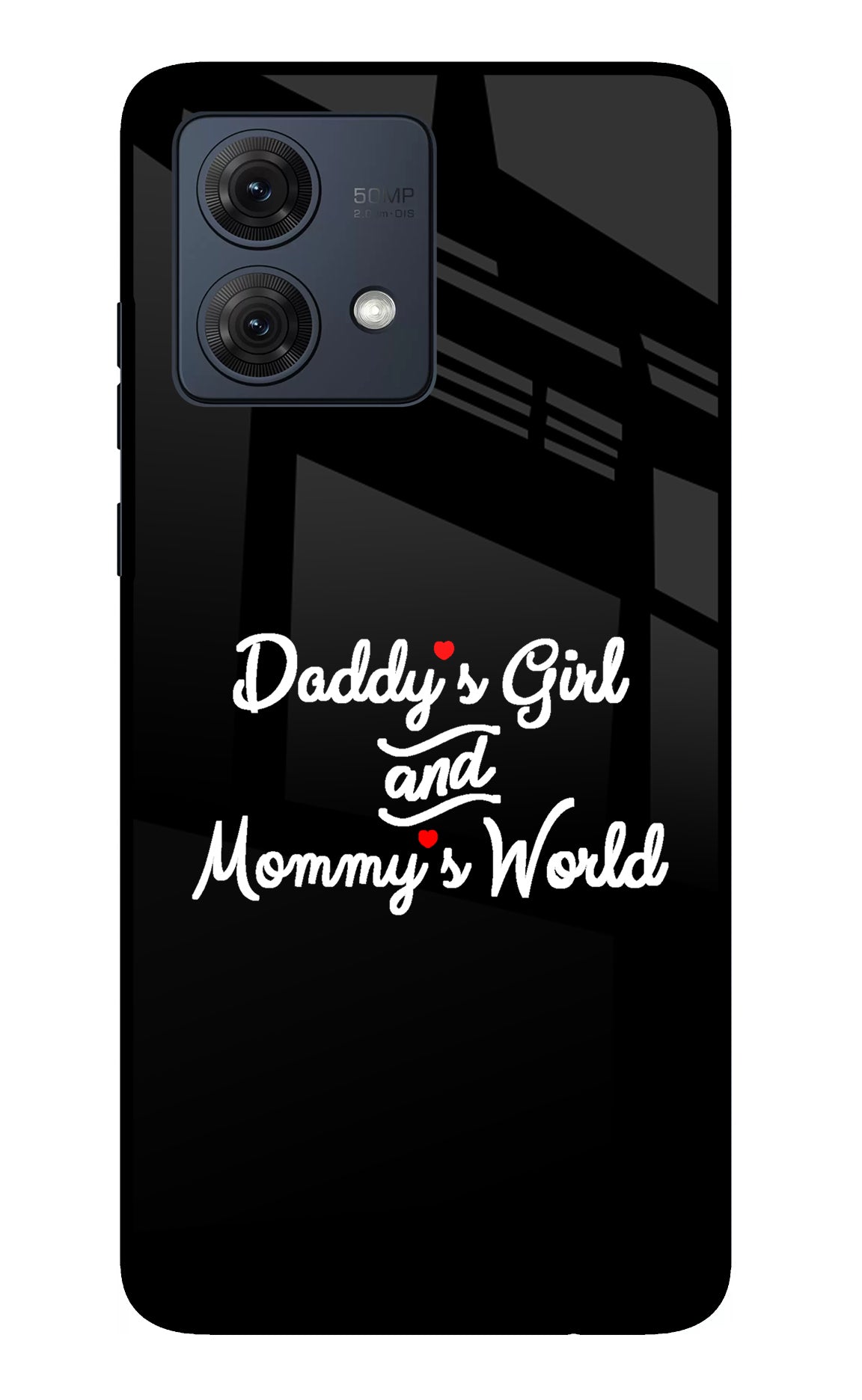 Daddy's Girl and Mommy's World Moto G54 5G Glass Case