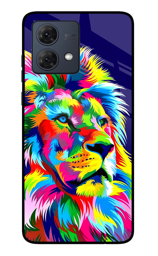 Vector Art Lion Moto G54 5G Glass Case