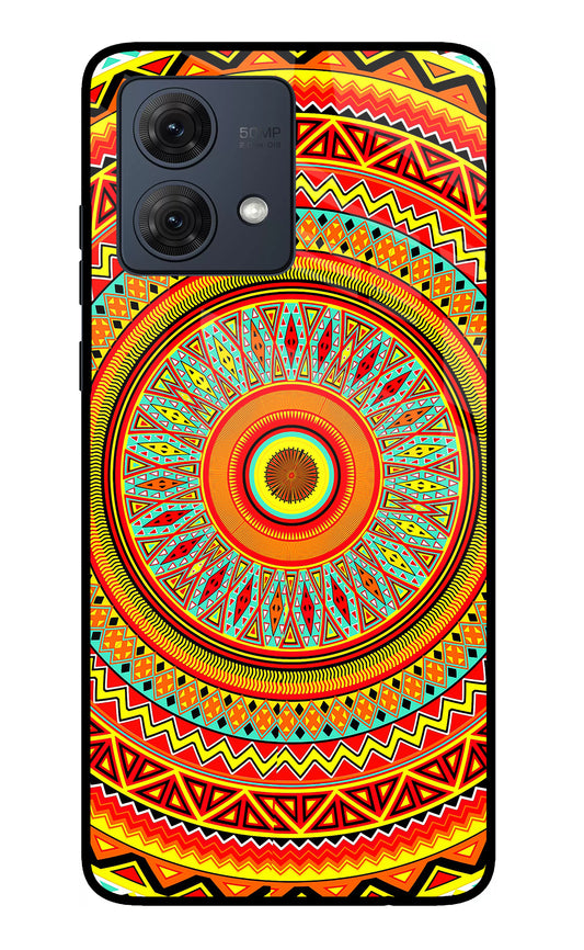 Mandala Pattern Moto G54 5G Glass Case